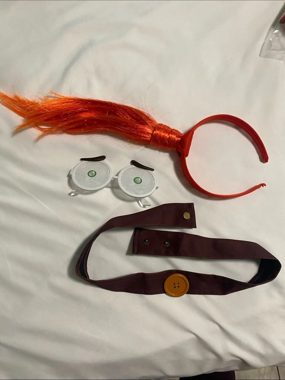 Disney Inside Out 2 Anxiety Costume Kids- Size Medium Spirit Halloween Striped